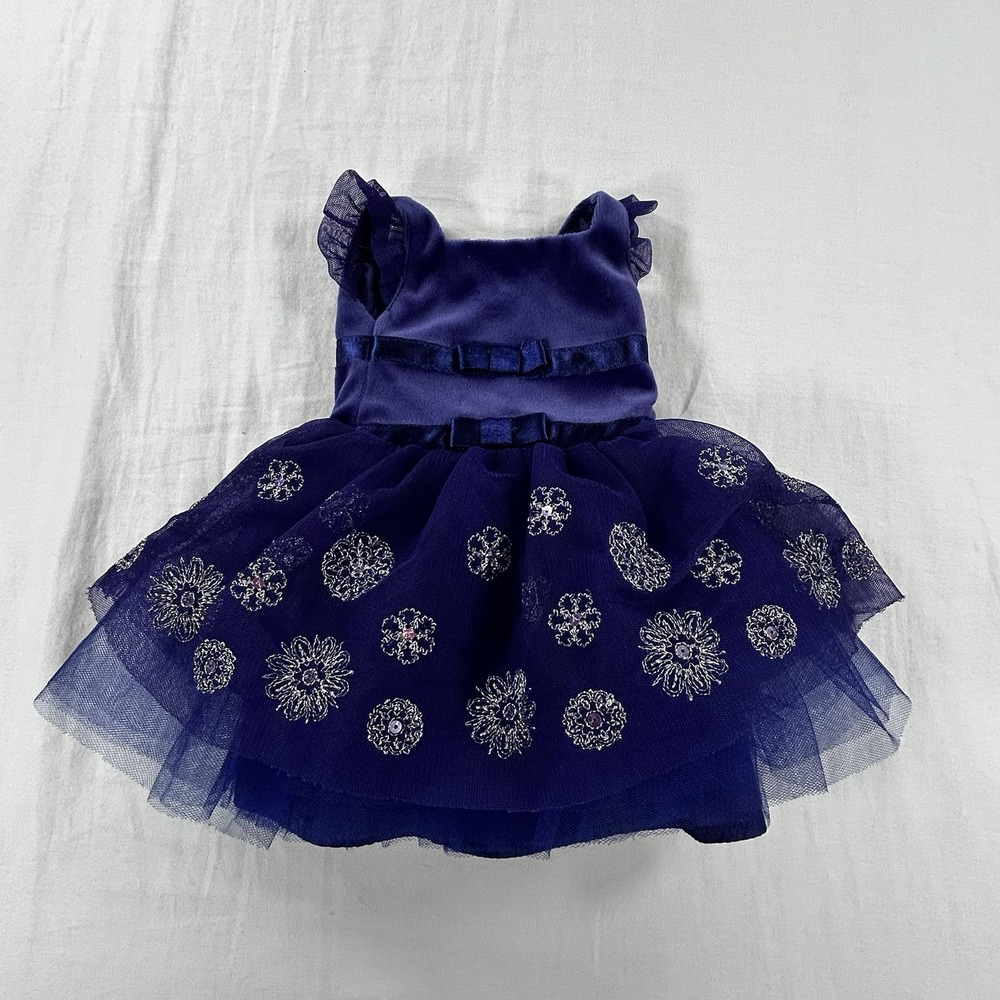 American Girl 2010 Snowflake Purple Ballgown Retired 18" Dress Outfit